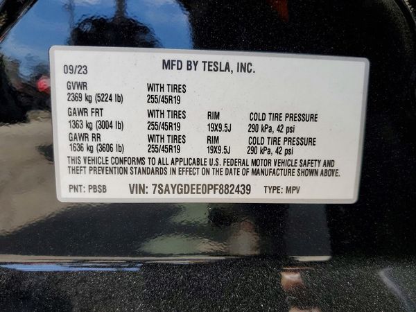 2023 TESLA MODEL Y