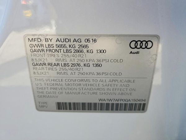 2016 AUDI Q5