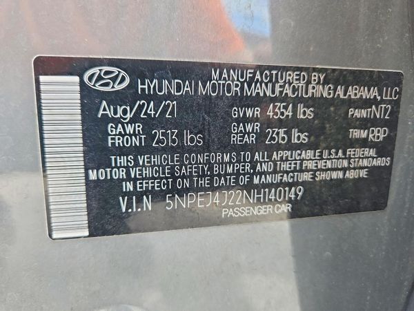 2022 HYUNDAI SONATA SEL Plus