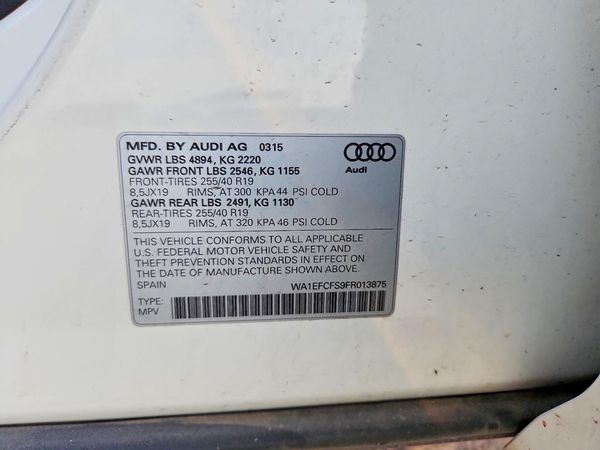 2015 AUDI Q3