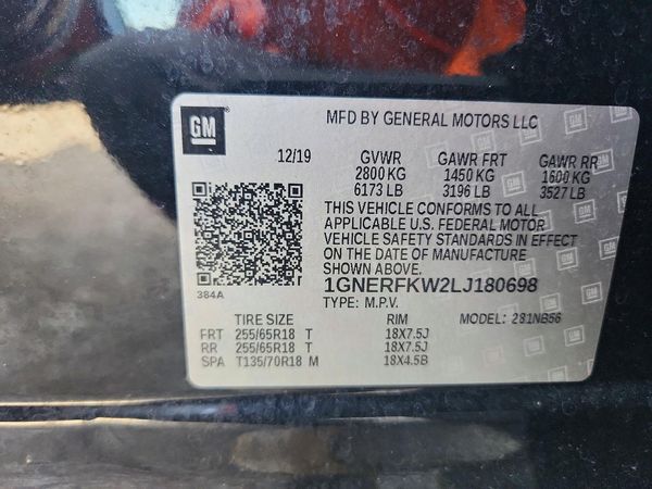2020 CHEVROLET TRAVERSE