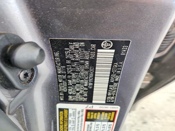 2017 TOYOTA CAMRY LE/SE/XLE/XSE — VINS