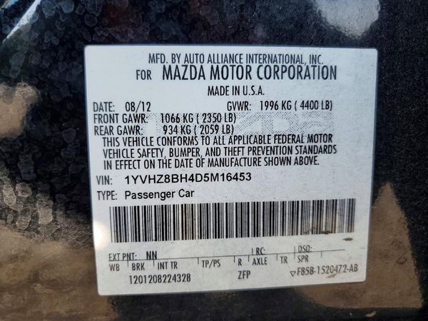 2013 MAZDA 6