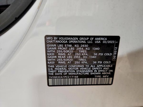 2023 VOLKSWAGEN ATLAS CROSS SPORT