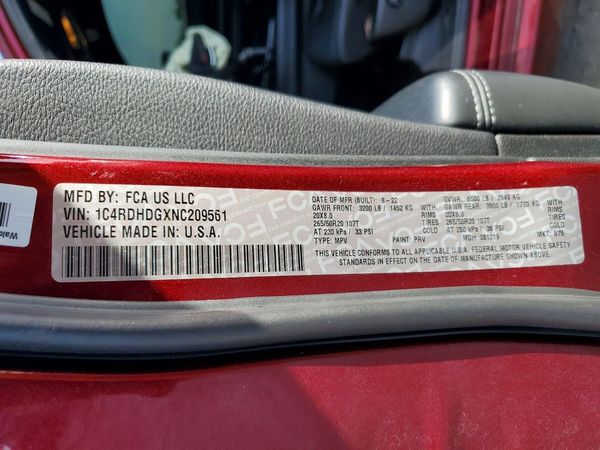 2022 DODGE DURANGO