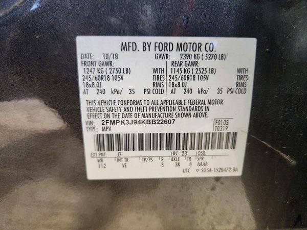 2019 FORD EDGE SEL
