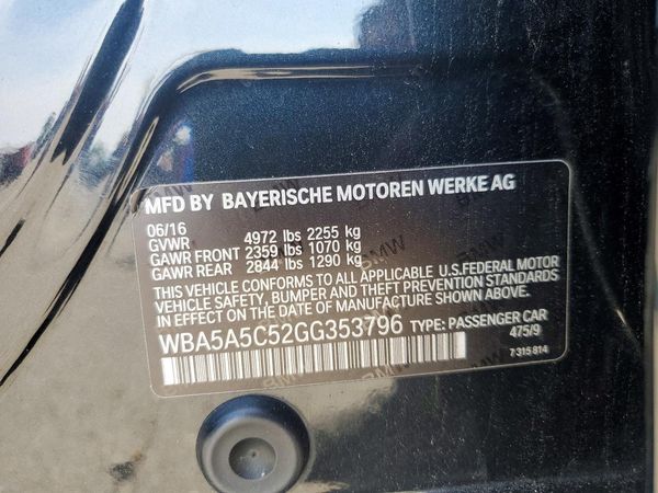 2016 BMW 528