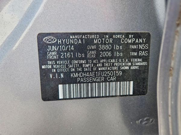 2015 HYUNDAI ELANTRA
