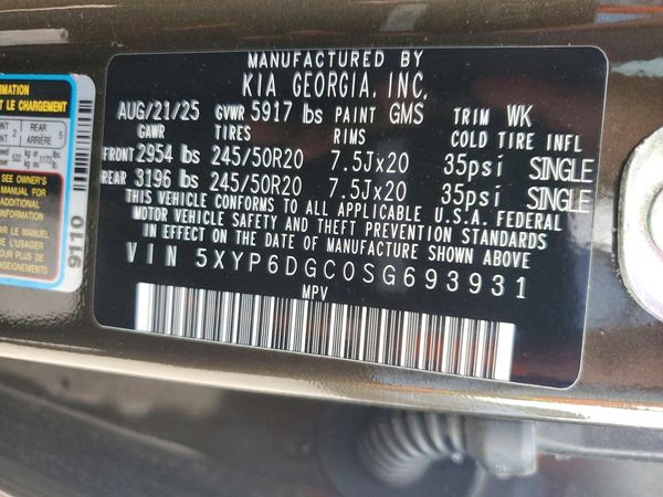 2025 KIA TELLURIDE S — VINS