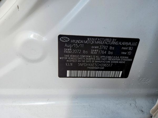 2012 HYUNDAI ELANTRA GLS(Middle grade)