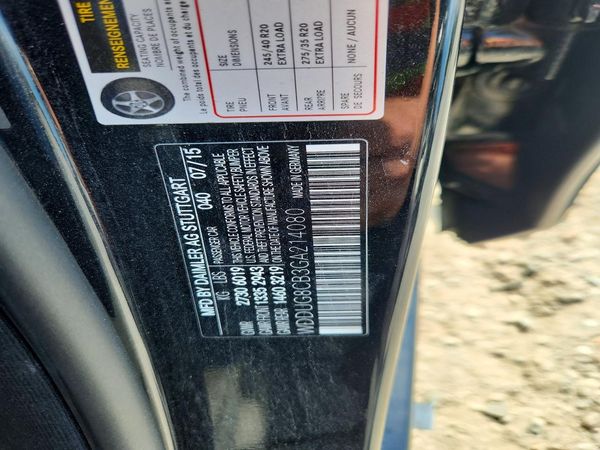2016 MERCEDES-BENZ S S550