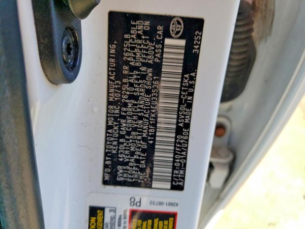 2014 TOYOTA CAMRY