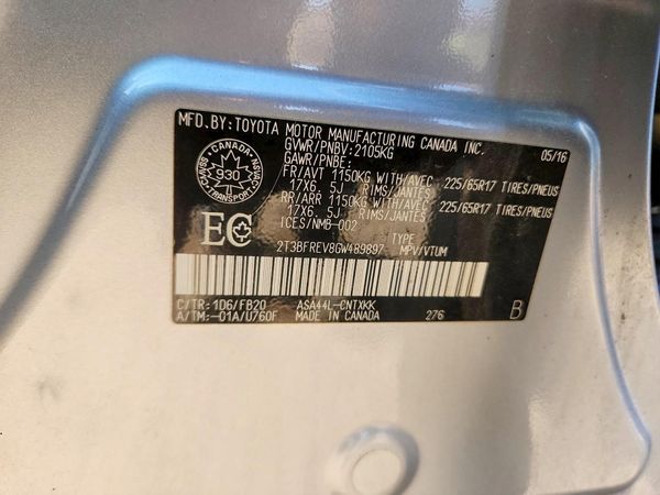 2016 TOYOTA RAV4 LE (X Grade)