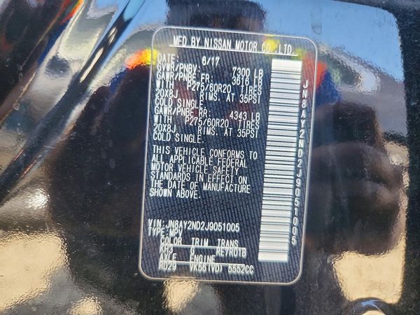 2018 NISSAN ARMADA
