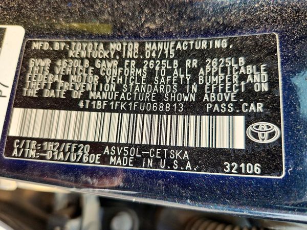 2015 TOYOTA CAMRY