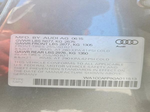 2016 AUDI SQ5 quattro Premium Plus