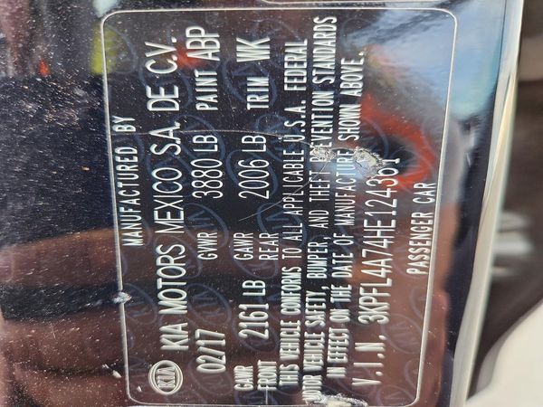 2017 KIA FORTE LX Popular, S