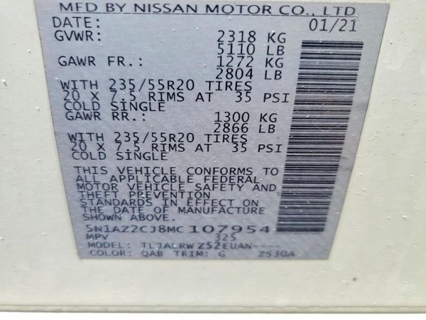 2021 NISSAN MURANO SL