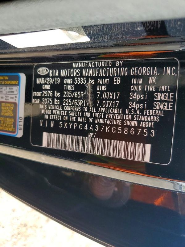 2019 KIA SORENTO L, LX, S