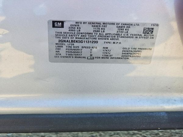 2016 CHEVROLET EQUINOX LS