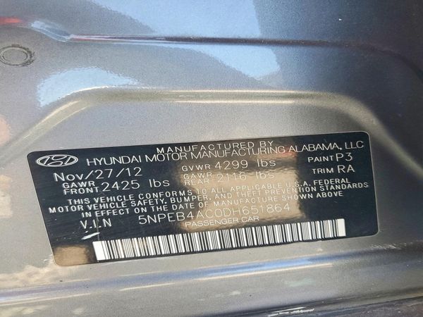 2013 HYUNDAI SONATA GLS/ GLS Popular