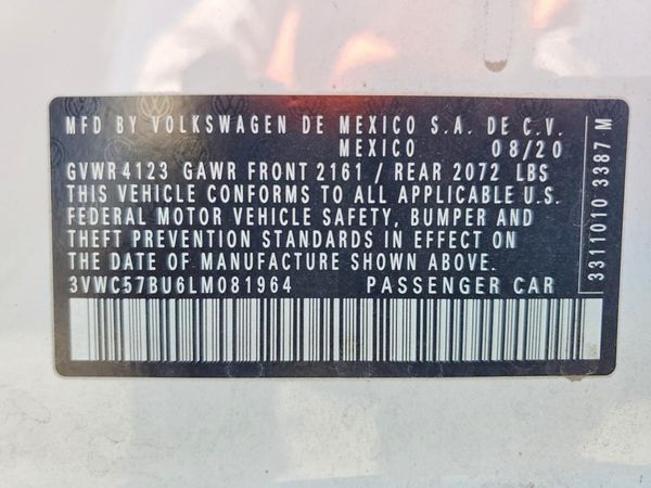2020 VOLKSWAGEN JETTA