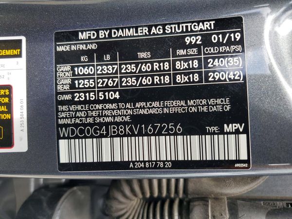 2019 MERCEDES-BENZ GLC