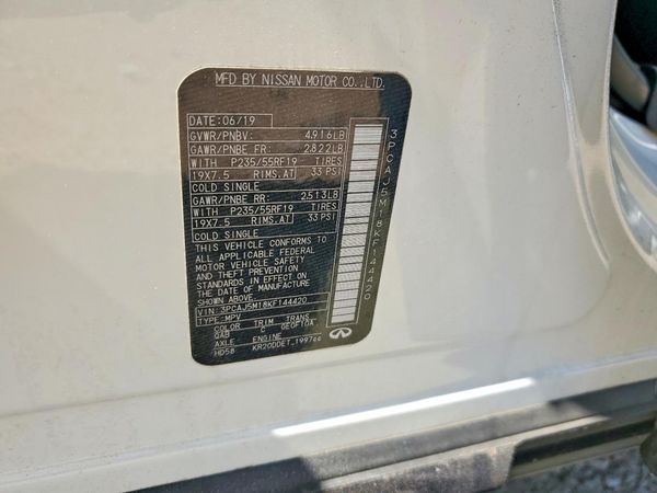 2019 INFINITI QX50