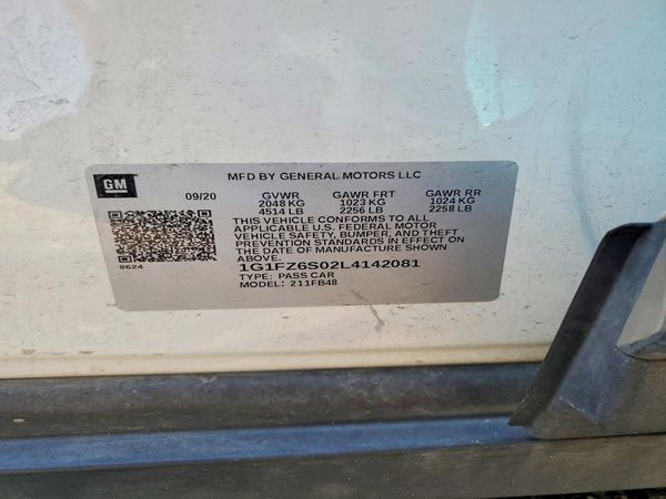 2020 CHEVROLET BOLT EV Premier