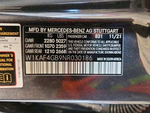 2022 MERCEDES-BENZ C C300