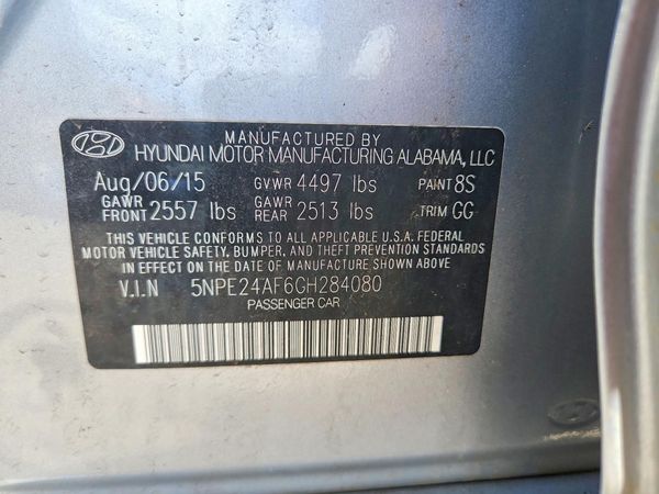 2016 HYUNDAI SONATA