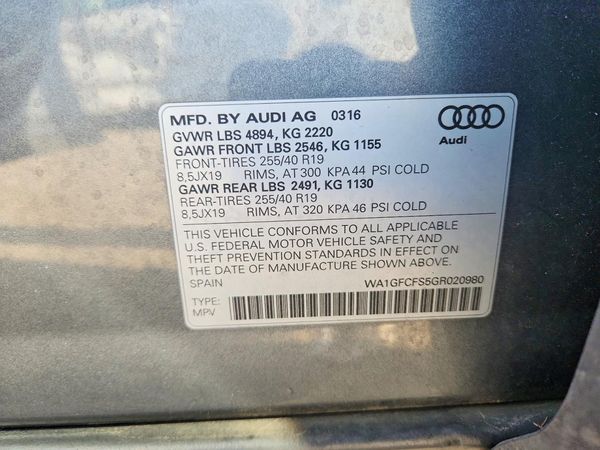 2016 AUDI Q3 quattro Prestige