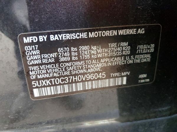 2017 BMW X5