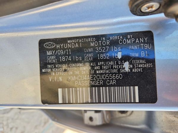 2012 HYUNDAI ACCENT