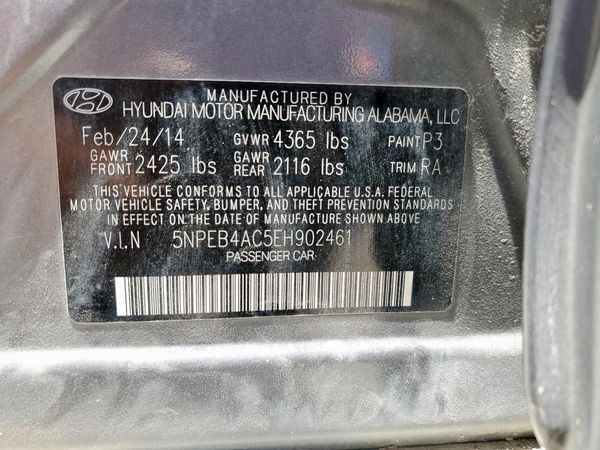 2014 HYUNDAI SONATA