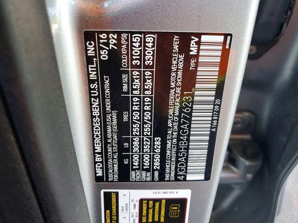 2016 MERCEDES-BENZ GLE GLE350