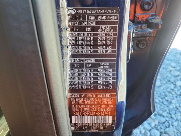 2019 LAND ROVER DISCOVERY HSE/Landmark Edition — VINS