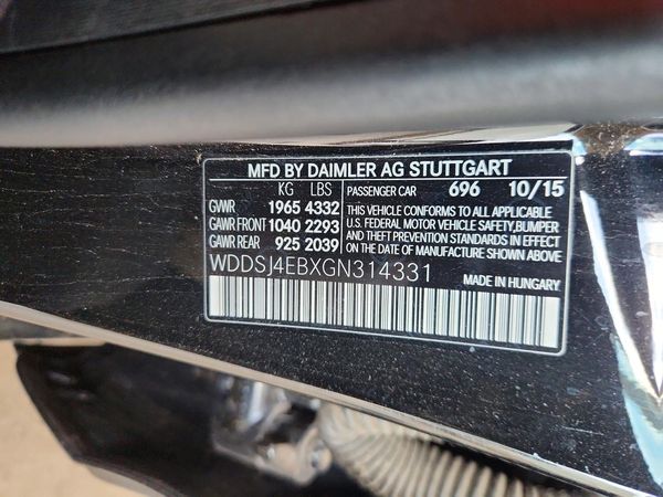 2016 MERCEDES-BENZ CLA CLA250