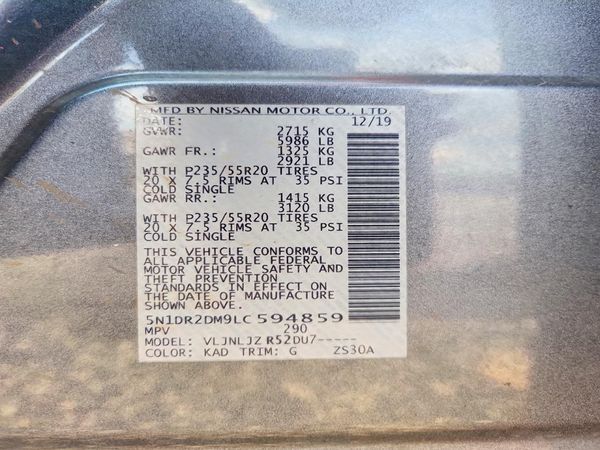 2020 NISSAN PATHFINDER