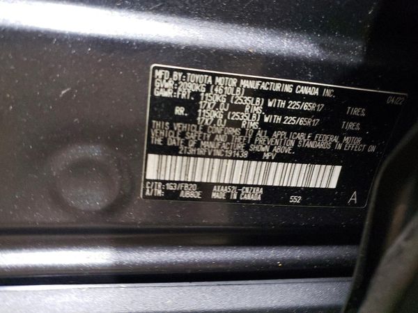 2022 TOYOTA RAV4