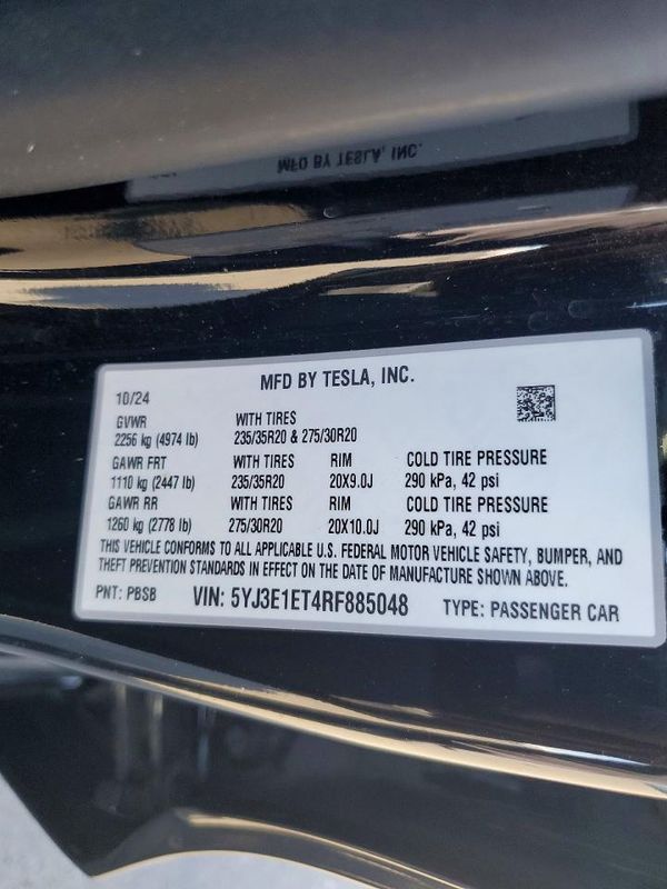 2024 TESLA MODEL 3 — VINS