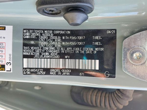 2021 TOYOTA 4RUNNER
