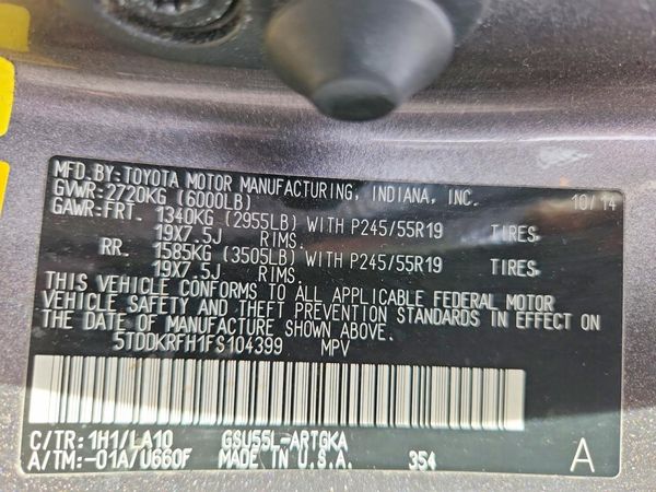 2015 TOYOTA HIGHLANDER Base/Hybrid