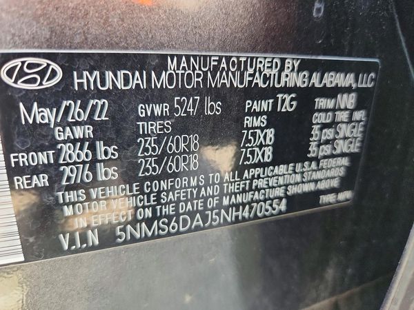 2022 HYUNDAI SANTA FE