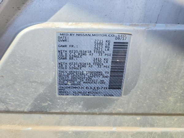 2018 NISSAN PATHFINDER