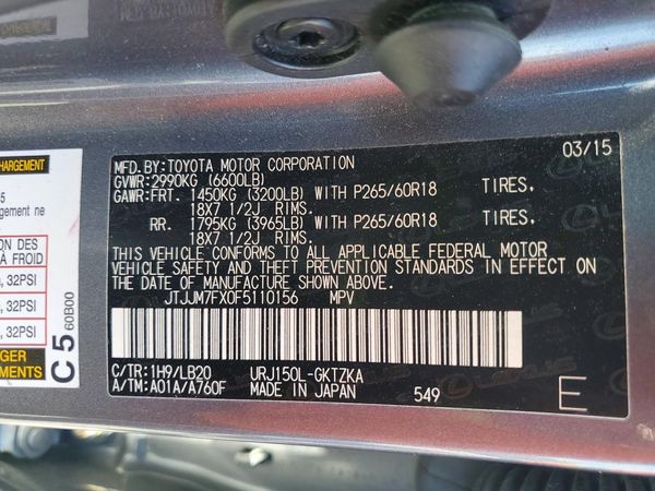 2015 LEXUS GX 460