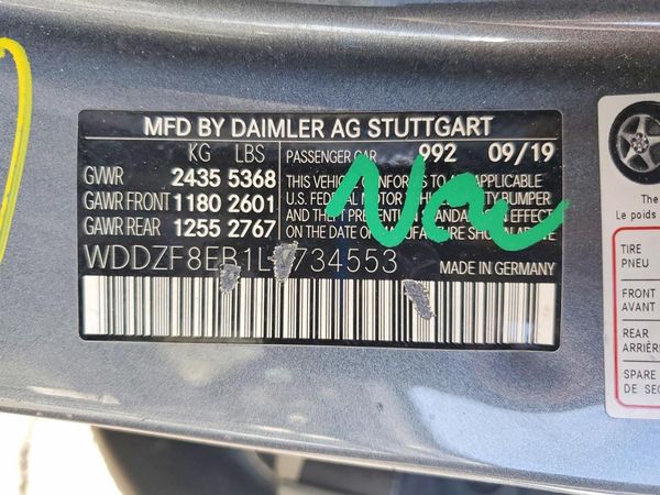 2020 MERCEDES-BENZ E