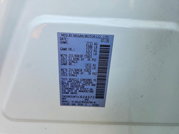 2020 NISSAN PATHFINDER SL