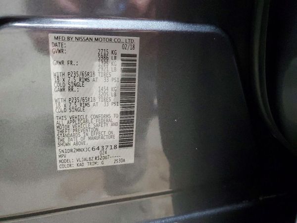2018 NISSAN PATHFINDER