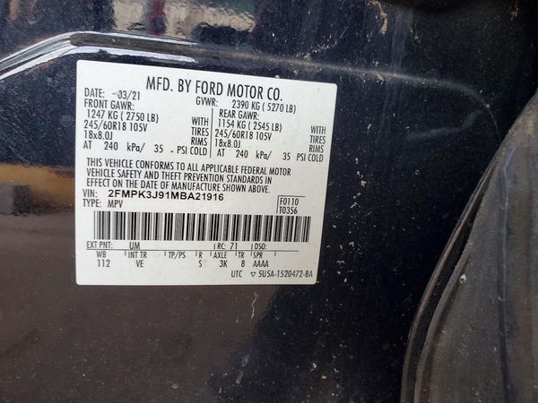 2021 FORD EDGE